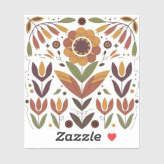 Sticker Harmonie des fleurs d'automne