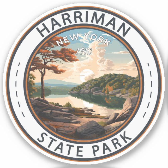 Sticker Harriman State Park New York Badge (Devant)