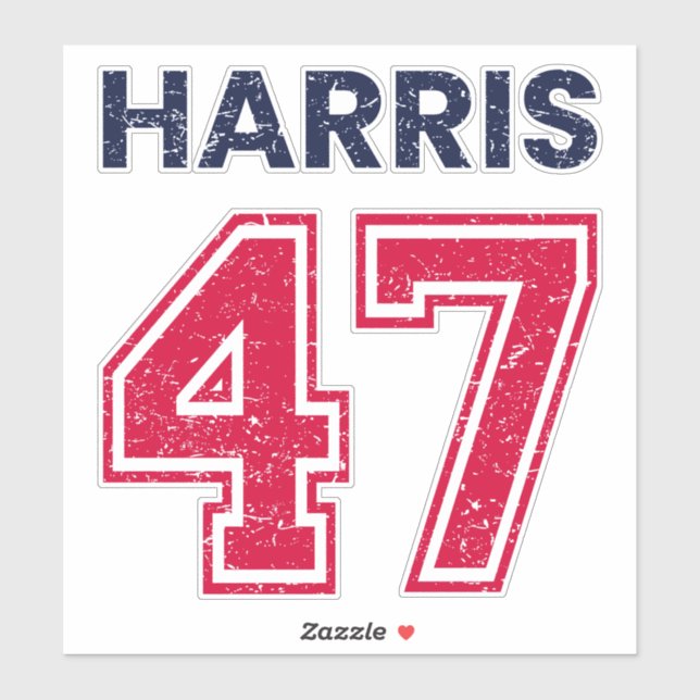 Sticker Harris 47 I - Kamala Harris Pour Président (Feuille)