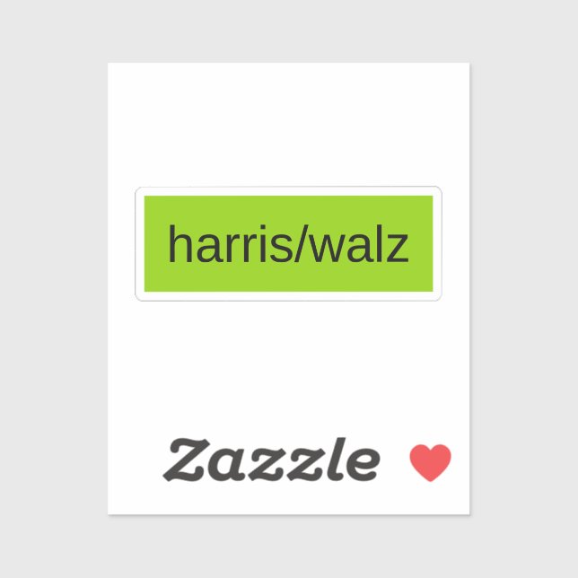 Sticker harris walz élection présidentielle 2024 à la mode (Feuille)