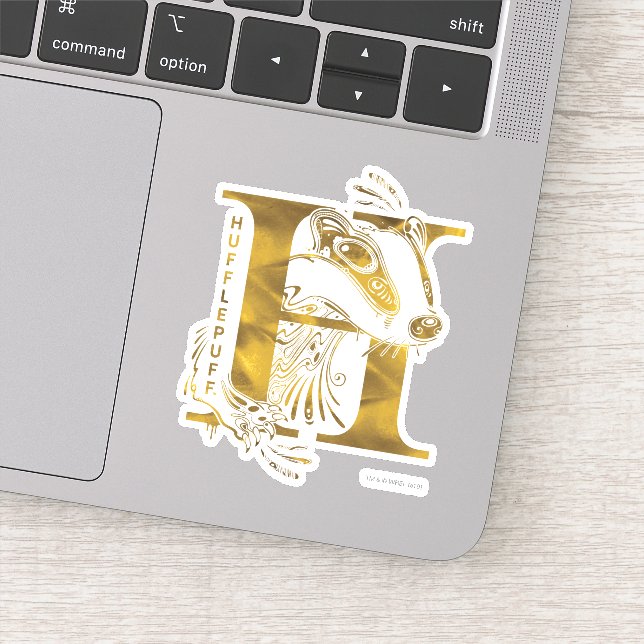 Sticker Harry Potter | Aguamenti HUFFLEPUFF™ Graphic (Détail)