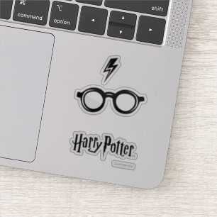 Sticker Harry Potter   Éclair de voiture et lunettes