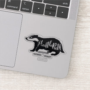 Sticker Harry Potter   HUFFLEPUFF™ Silhouette Typografy