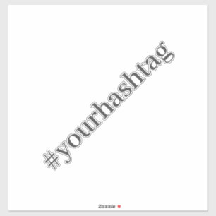 Sticker Hashtag moderne