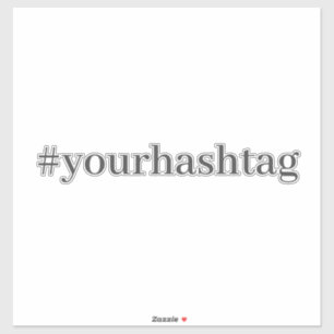 Sticker Hashtag moderne