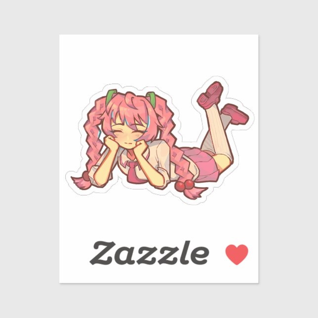 Sticker Hatsune Miku Sakura Ver. (Feuille)