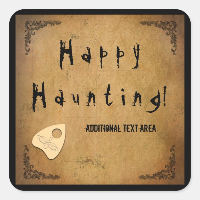 Sticker Haunted Party Halloween Spirit Board (Devant)