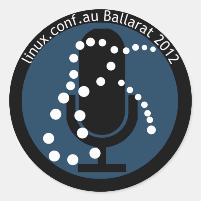 Sticker haut-parleur LCA2012 avec texte (Devant)