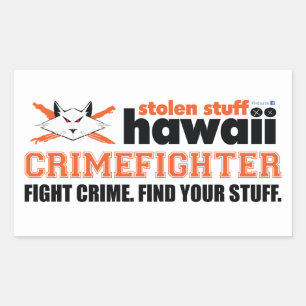 Sticker Hawaii Crimefighter volés