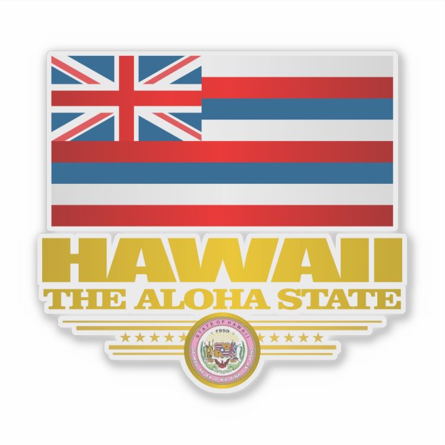 Sticker Hawaii Pride (Devant)