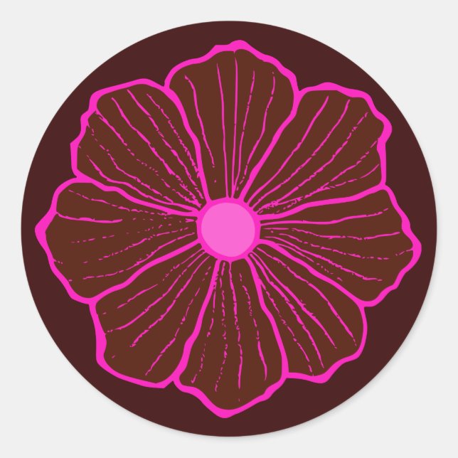 Sticker Hawaiian Flower (Devant)