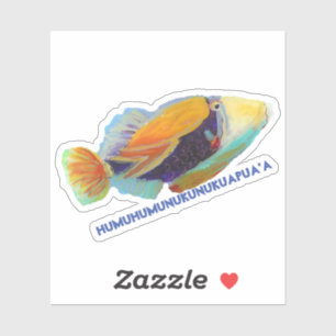 Sticker Hawaiian Humu Trigger Fish