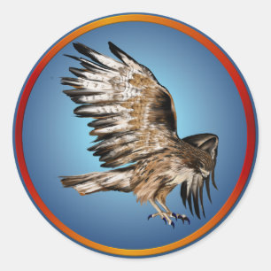 Sticker Hawk Flying
