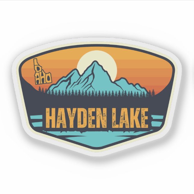 Sticker Hayden Lake, Idaho (Devant)