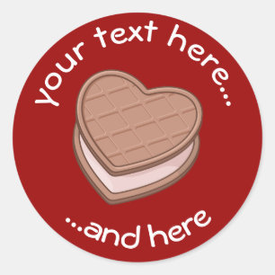 Sticker Heart Biscuit