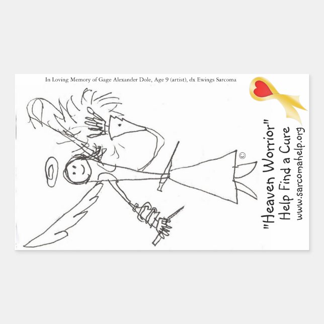 Sticker, Heaven Worrior #3 Sticker (Front)