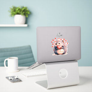 Sticker Hedgehog Valentine