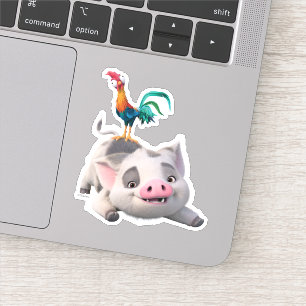 Sticker Heihei et Pua Playtime
