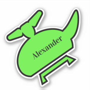 Sticker Hélicoptère fête d'anniversaire Favoriser