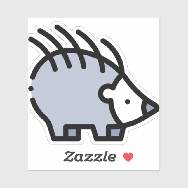 Sticker Hérisson (Feuille)