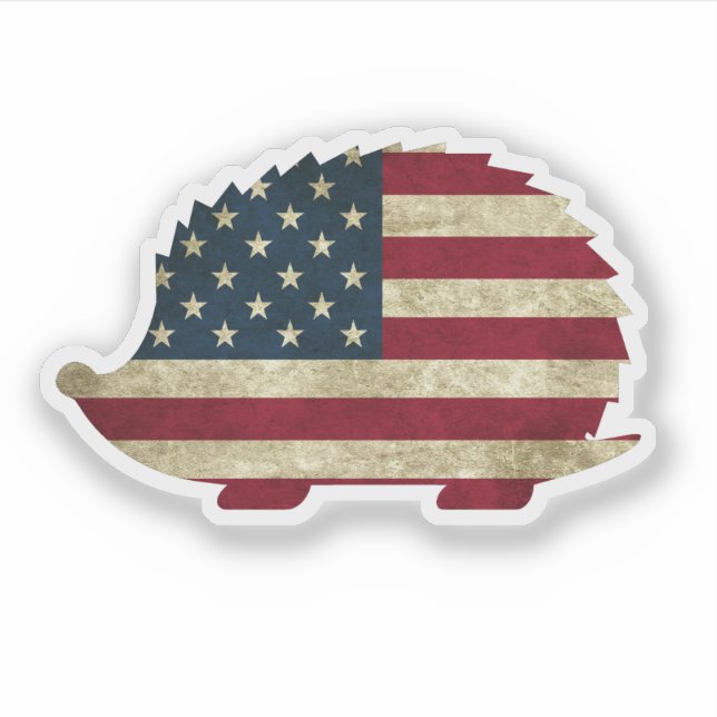 Sticker Hérisson Américain (Devant)