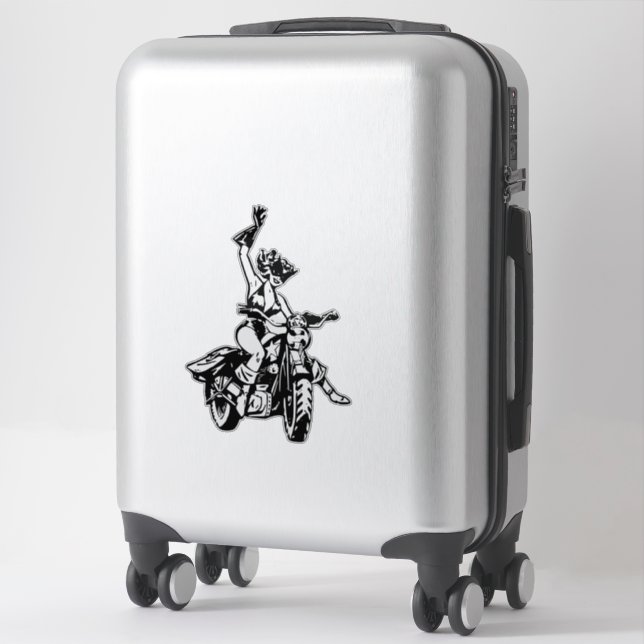 Sticker héroïne (Sur valise)