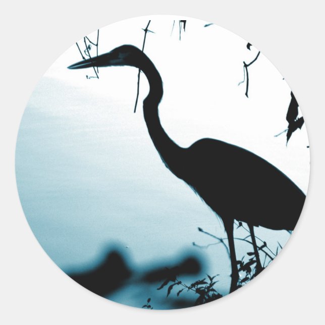 Sticker Heron Silhouette (Devant)