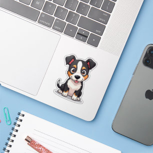 Sticker Heureux chiot Manchester Terrier – Art Chibi