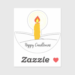 Sticker Heureux cierges