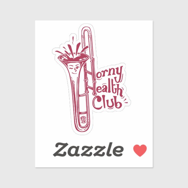 Sticker HHC (Trombone) en vinyle coupé sur mesure (Feuille)