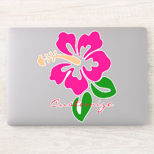 Sticker Hibiscus rose tropical Thunder_Cove