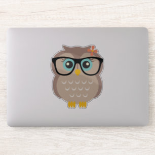 Sticker Hibou Girly de hippie mignon