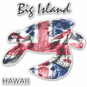 Sticker HIFlag de la tribu Hawaii Honu