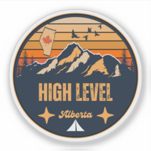 Sticker High Level, Alberta