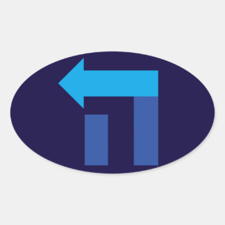 Sticker Hillary Hey Hebrew Oval