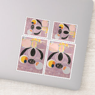 Sticker Hilma Af Klint, La Dix Plus Grande No6, Art Abstra