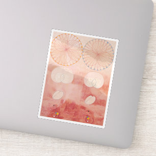 Sticker Hilma Af Klint, Le Dix Plus Grand No9, Art Abstrai