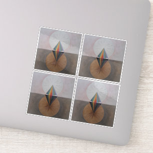 Sticker Hilma Af Klint, Le Swan No.12, Art Abstrait