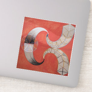 Sticker Hilma Af Klint, Le Swan No.9, Art Abstrait