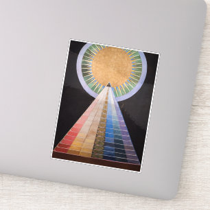 Sticker Hilma Af Klint, Retable No.1, Art Abstrait