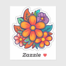 Hippie Colorée Fleurs mignonnes Puissance Florale