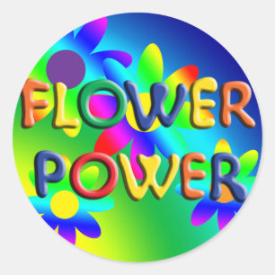 Sticker Hippie d'alimentation de fleurs