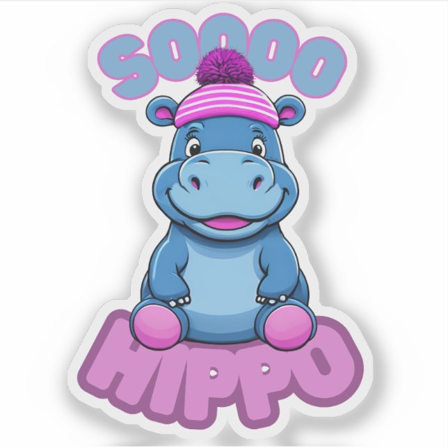Sticker Hippo (Devant)