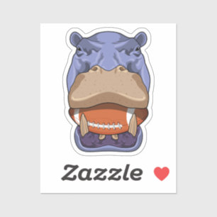 Sticker Hippo à Football Sports