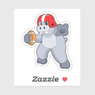 Sticker Hippo à Football Sports