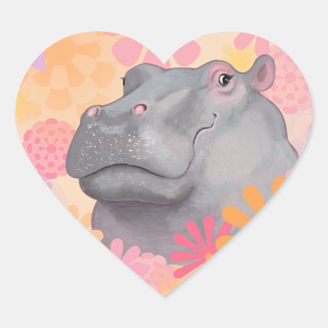 Sticker Hippo Love (Devant)