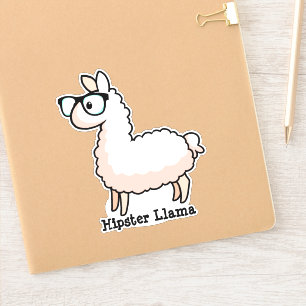 Sticker Hipster Llama
