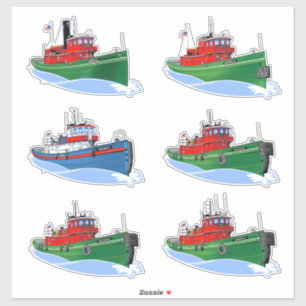 Sticker Histoire de l'Amérique des remorqueurs des Grands