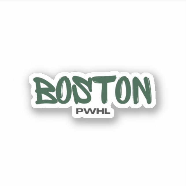 Sticker Hockey féminin Boston PWHL (Devant)