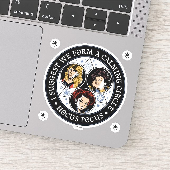 Sticker Hocus Pocus Calme Cercle Spellbound Fun (Détail)
